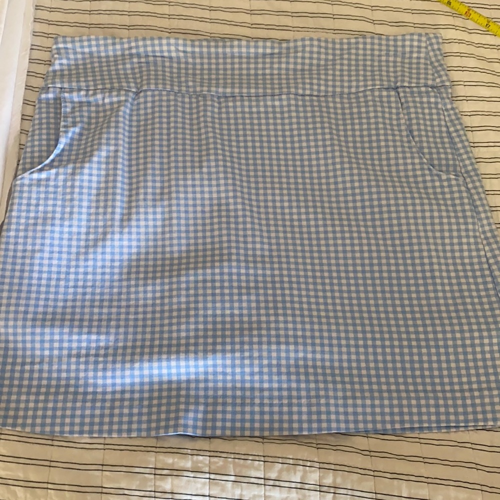 Zac and Rachel blue gingham Skort size 14